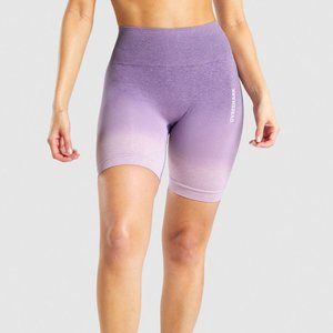 GYMSHARK Adapt Ombré Seamless Shorts - Light Purple Marl/Purple